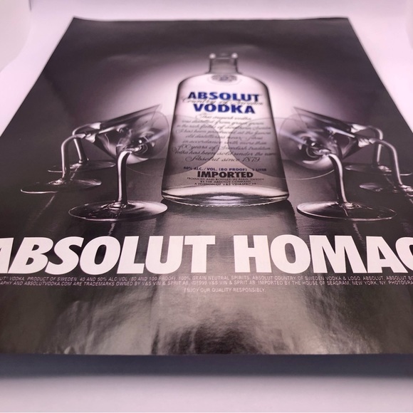 🟢[Absolut Vodka] ABSOLUT HOMAGE Original 1999 Vintage Magazine Advertisement - Picture 4 of 10